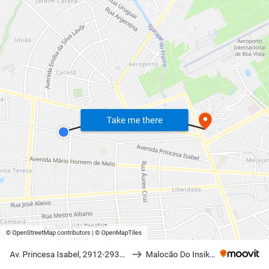 Av. Princesa Isabel, 2912-2936 C/B to Malocão Do Insikiran map