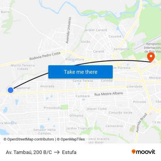 Av. Tambaú, 200 B/C to Estufa map
