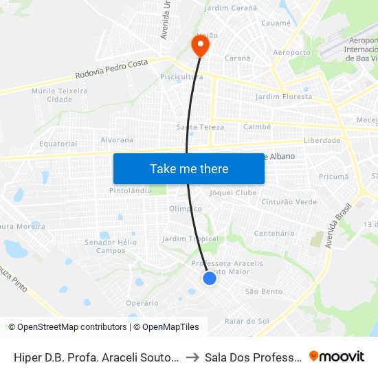 Hiper D.B. Profa. Araceli Souto Maior to Sala Dos Professores map