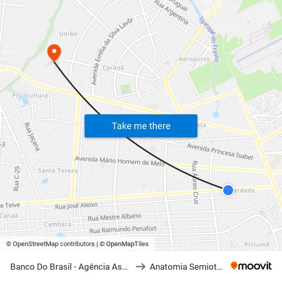 Banco Do Brasil - Agência Asa Branca to Anatomia Semiotécnica map