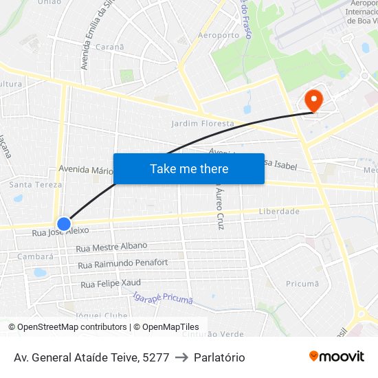 Av. General Ataíde Teive, 5277 to Parlatório map
