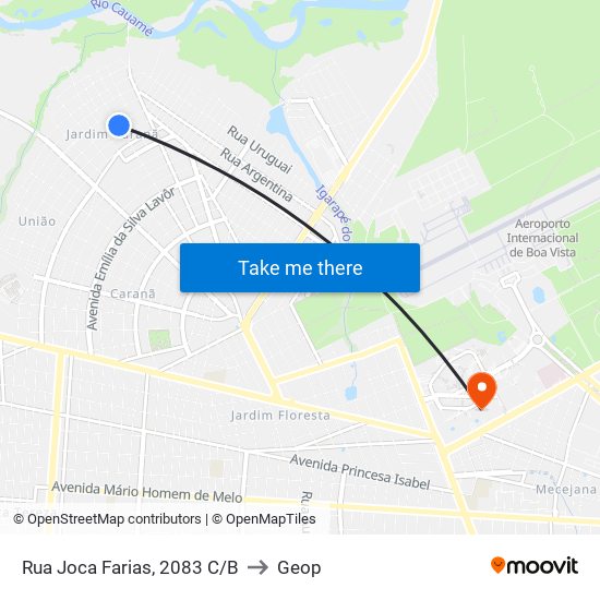 Rua Joca Farias, 2083 C/B to Geop map
