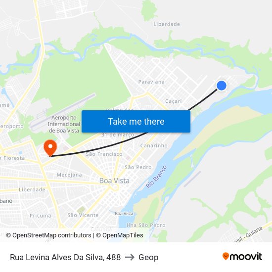 Rua Levina Alves Da Silva, 488 to Geop map