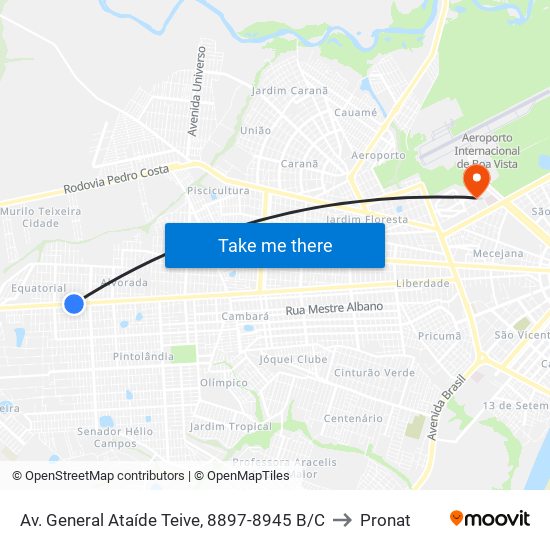Av. General Ataíde Teive, 8897-8945 B/C to Pronat map