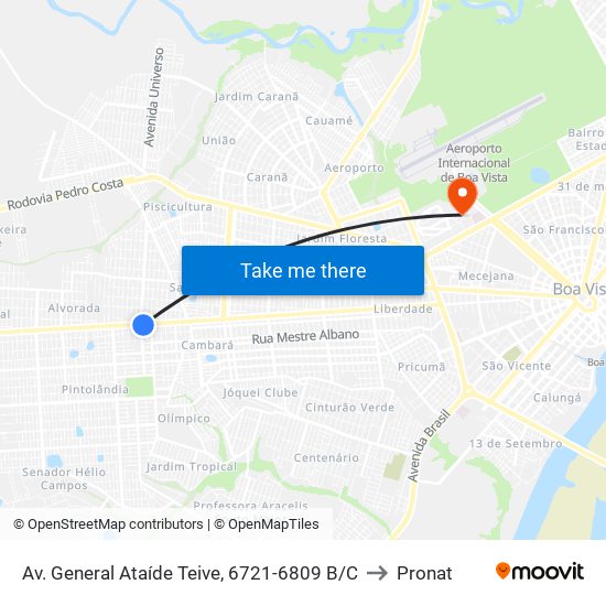 Av. General Ataíde Teive, 6721-6809 B/C to Pronat map