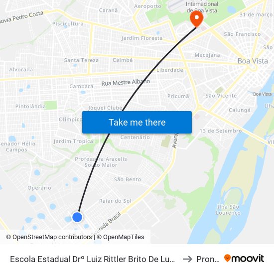 Escola Estadual Drº Luiz Rittler Brito De Lucena to Pronat map