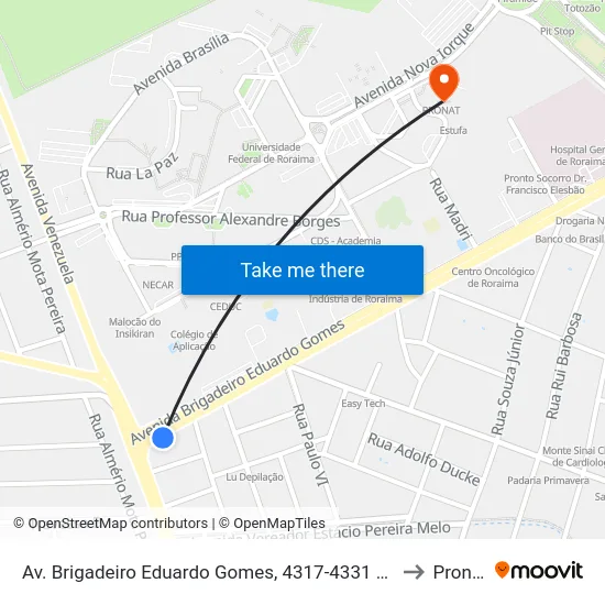 Av. Brigadeiro Eduardo Gomes, 4317-4331 B/C to Pronat map