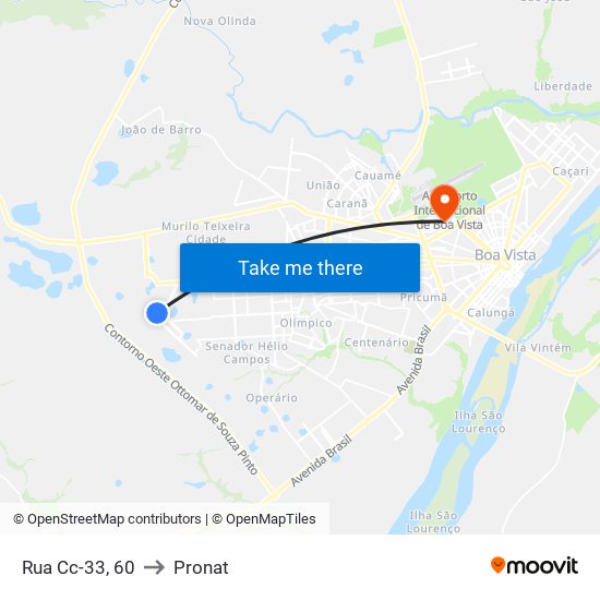 Rua Cc-33, 60 to Pronat map