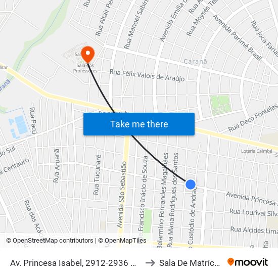 Av. Princesa Isabel, 2912-2936 C/B to Sala De Matrícula map