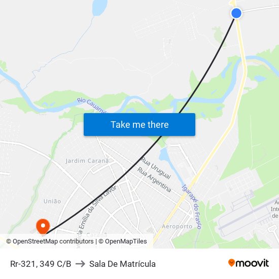 Rr-321, 349 C/B to Sala De Matrícula map