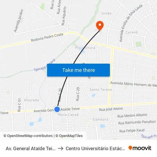 Av. General Ataíde Teive, 7093 B/C to Centro Universitário Estácio Da Amazônia map