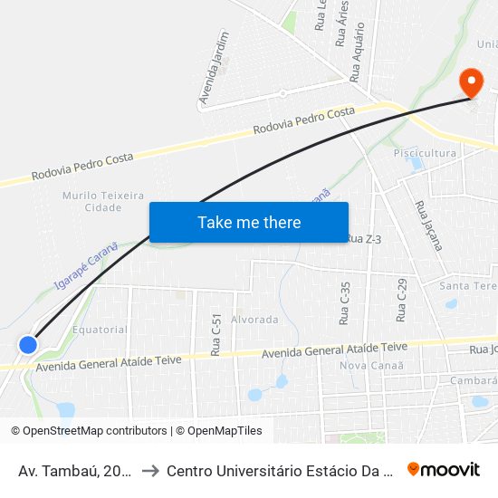 Av. Tambaú, 200 B/C to Centro Universitário Estácio Da Amazônia map