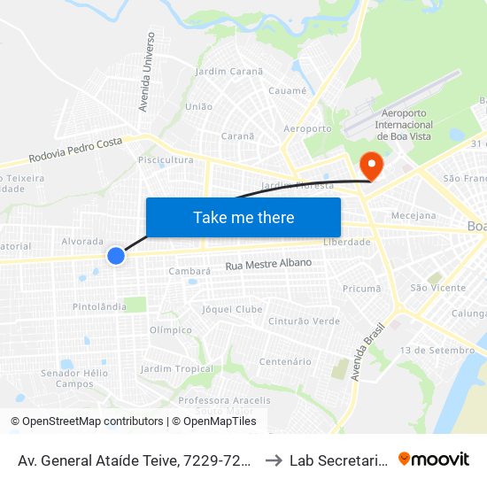 Av. General Ataíde Teive, 7229-7281 B/C to Lab Secretariado map