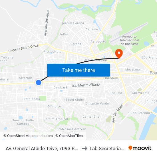Av. General Ataíde Teive, 7093 B/C to Lab Secretariado map