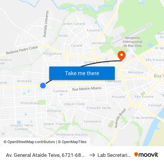 Av. General Ataíde Teive, 6721-6809 B/C to Lab Secretariado map
