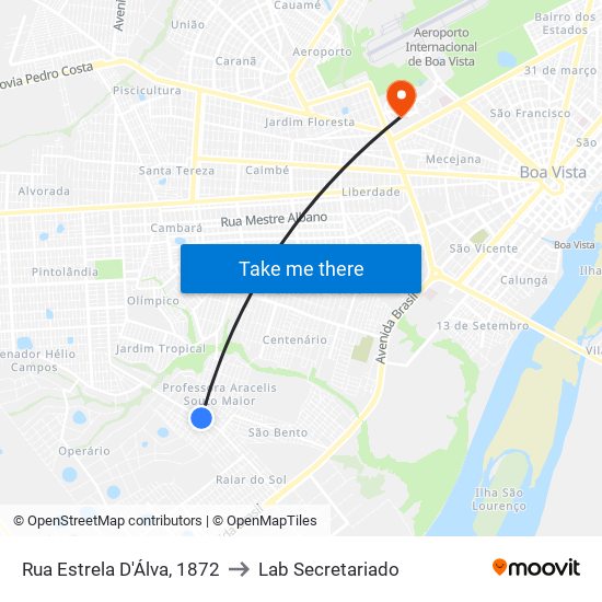 Rua Estrela D'Álva, 1872 to Lab Secretariado map