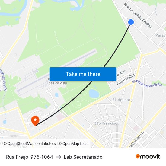 Rua Freijó, 976-1064 to Lab Secretariado map