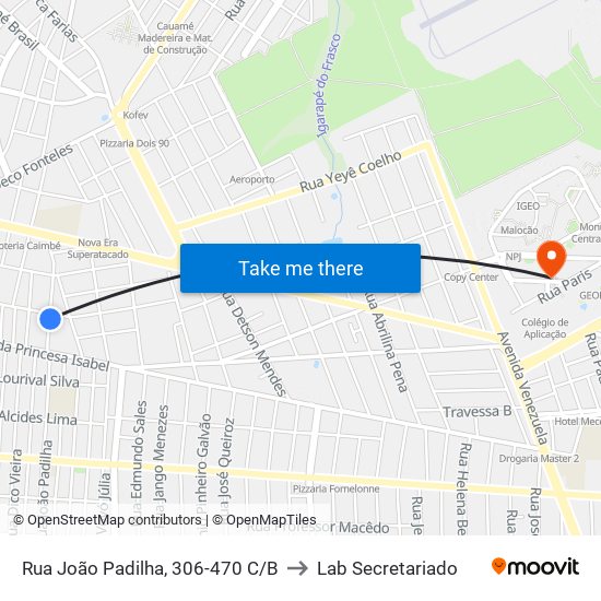 Rua João Padilha, 306-470 C/B to Lab Secretariado map