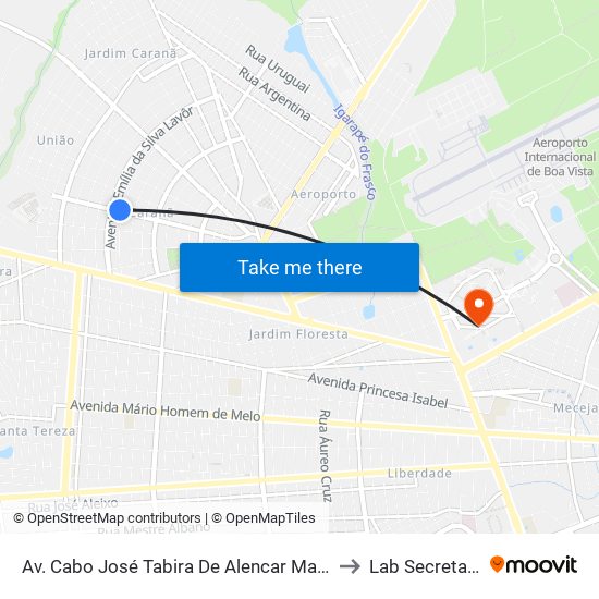 Av. Cabo José Tabira De Alencar Macedo, 1194 to Lab Secretariado map