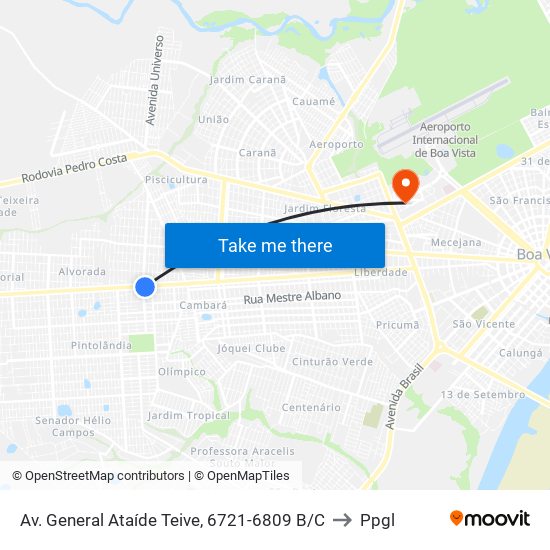 Av. General Ataíde Teive, 6721-6809 B/C to Ppgl map