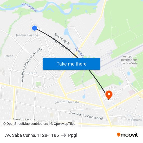 Av. Sabá Cunha, 1128-1186 to Ppgl map