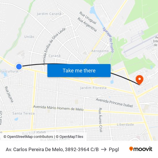 Av. Carlos Pereira De Melo, 3892-3964 C/B to Ppgl map