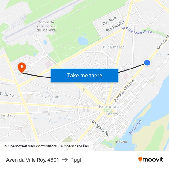 Avenida Ville Roy, 4301 to Ppgl map