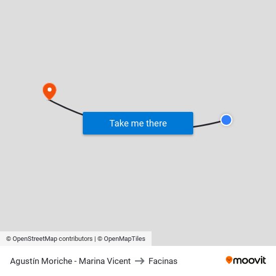 Agustín Moriche - Marina Vicent to Facinas map