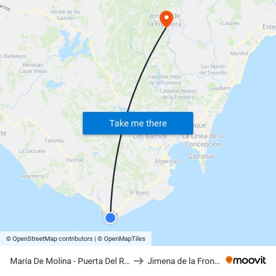 María De Molina - Puerta Del Retiro to Jimena de la Frontera map