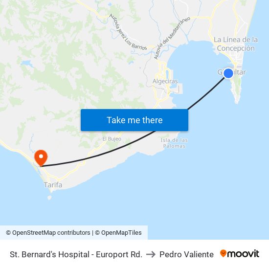 St. Bernard's Hospital - Europort Rd. to Pedro Valiente map