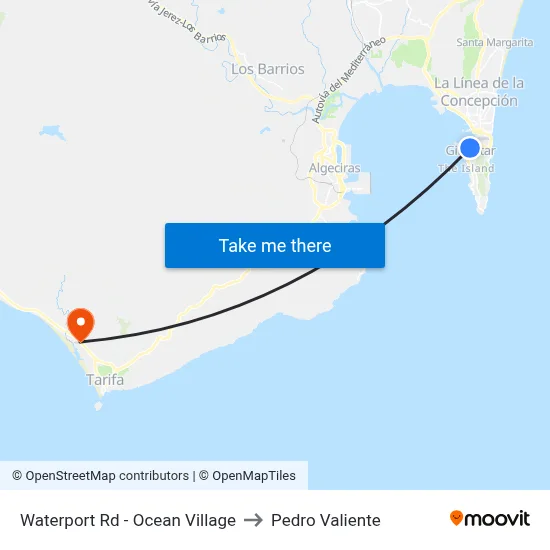 Waterport Rd - Ocean Village to Pedro Valiente map