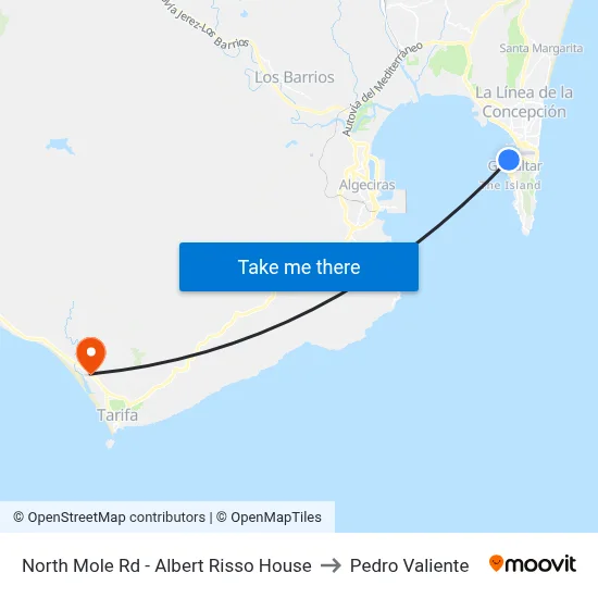 North Mole Rd - Albert Risso House to Pedro Valiente map