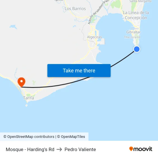 Mosque - Harding's Rd to Pedro Valiente map