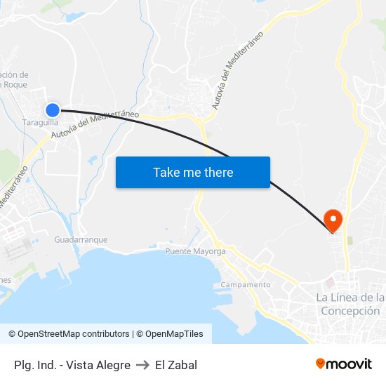 Plg. Ind. - Vista Alegre to El Zabal map