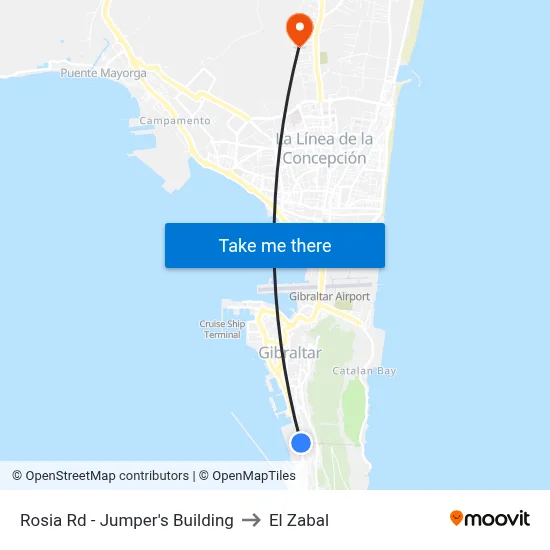 Rosia Rd - Jumper's Building to El Zabal map