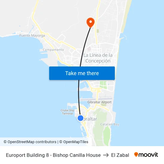 Europort Building 8 - Bishop Canilla House to El Zabal map