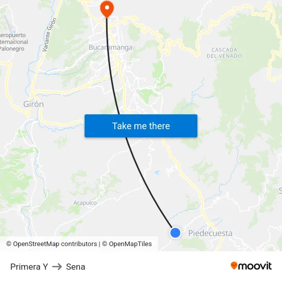 Fábrica Penagos Hermanos (Vía Altos De Guatiguará) to Sena map