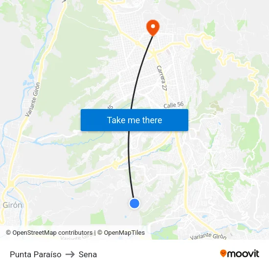 Br. Brisas Del Paraíso (Kr 15 - Cl 112) to Sena map