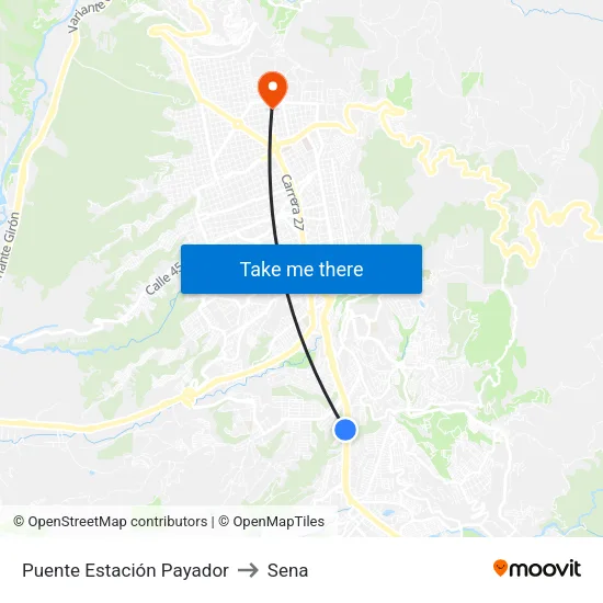 Estación Payador (Autopista - Cl 122) to Sena map