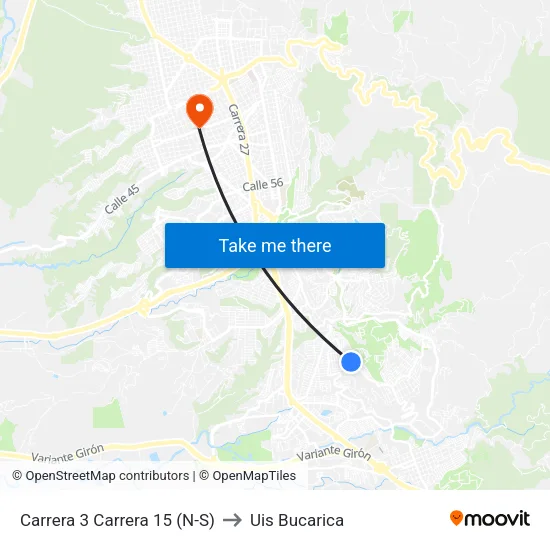 Br. Portal De Santana (Kr 3 - Cl 143d) to Uis Bucarica map