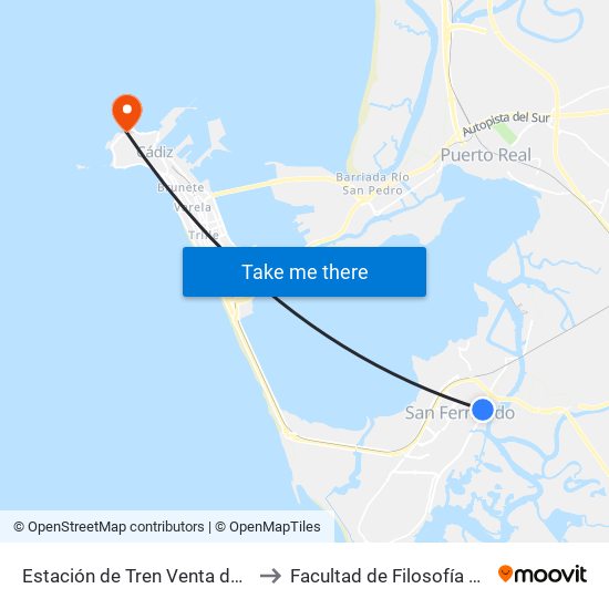 Estación de Tren Venta de Vargas to Facultad de Filosofía y Letras map