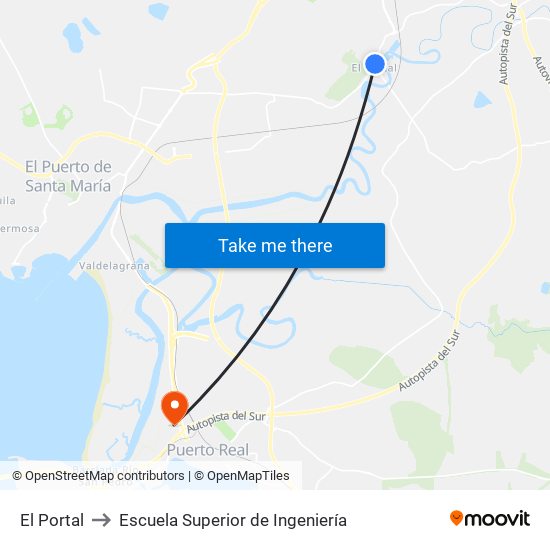 El Portal to Escuela Superior de Ingeniería map