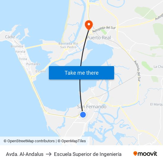Avda. Al-Andalus to Escuela Superior de Ingeniería map