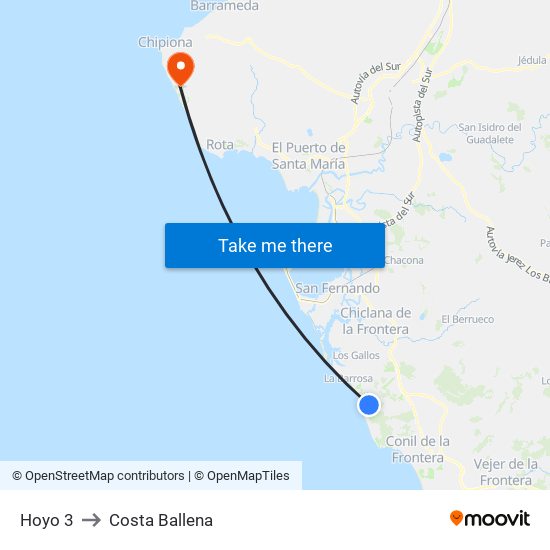 Hoyo 3 to Costa Ballena map