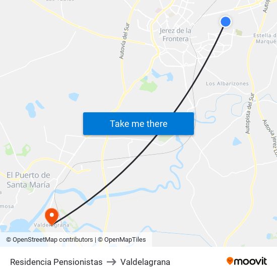 Residencia Pensionistas to Valdelagrana map