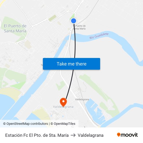 Estación Fc El Pto. de Sta. María to Valdelagrana map