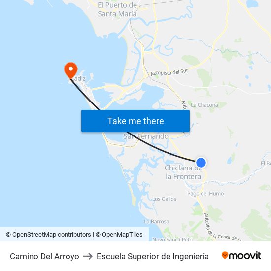 Camino Del Arroyo to Escuela Superior de Ingeniería map