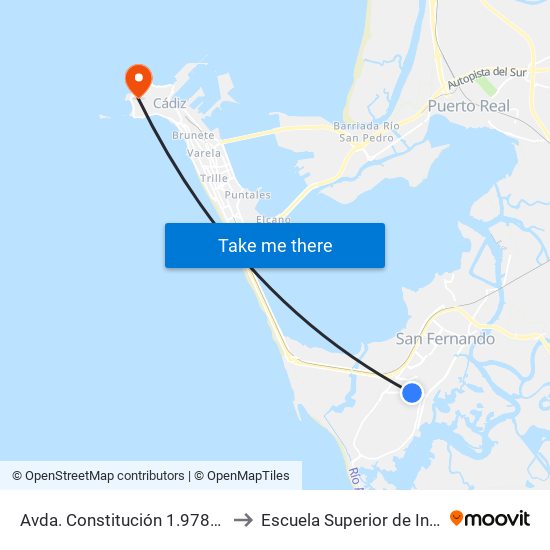 Avda. Constitución 1.978-Instituto to Escuela Superior de Ingeniería map