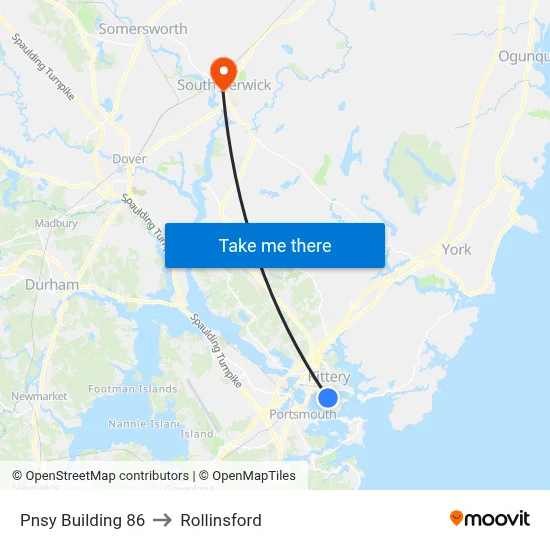 Pnsy Building 86 to Rollinsford map