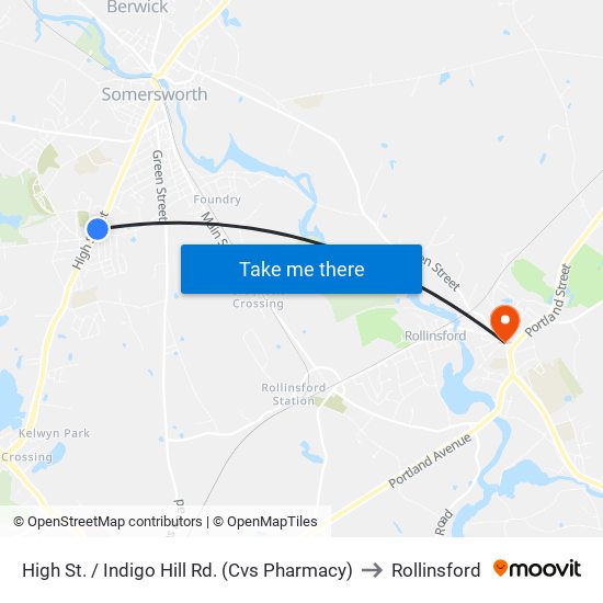 High St. / Indigo Hill Rd. (Cvs Pharmacy) to Rollinsford map